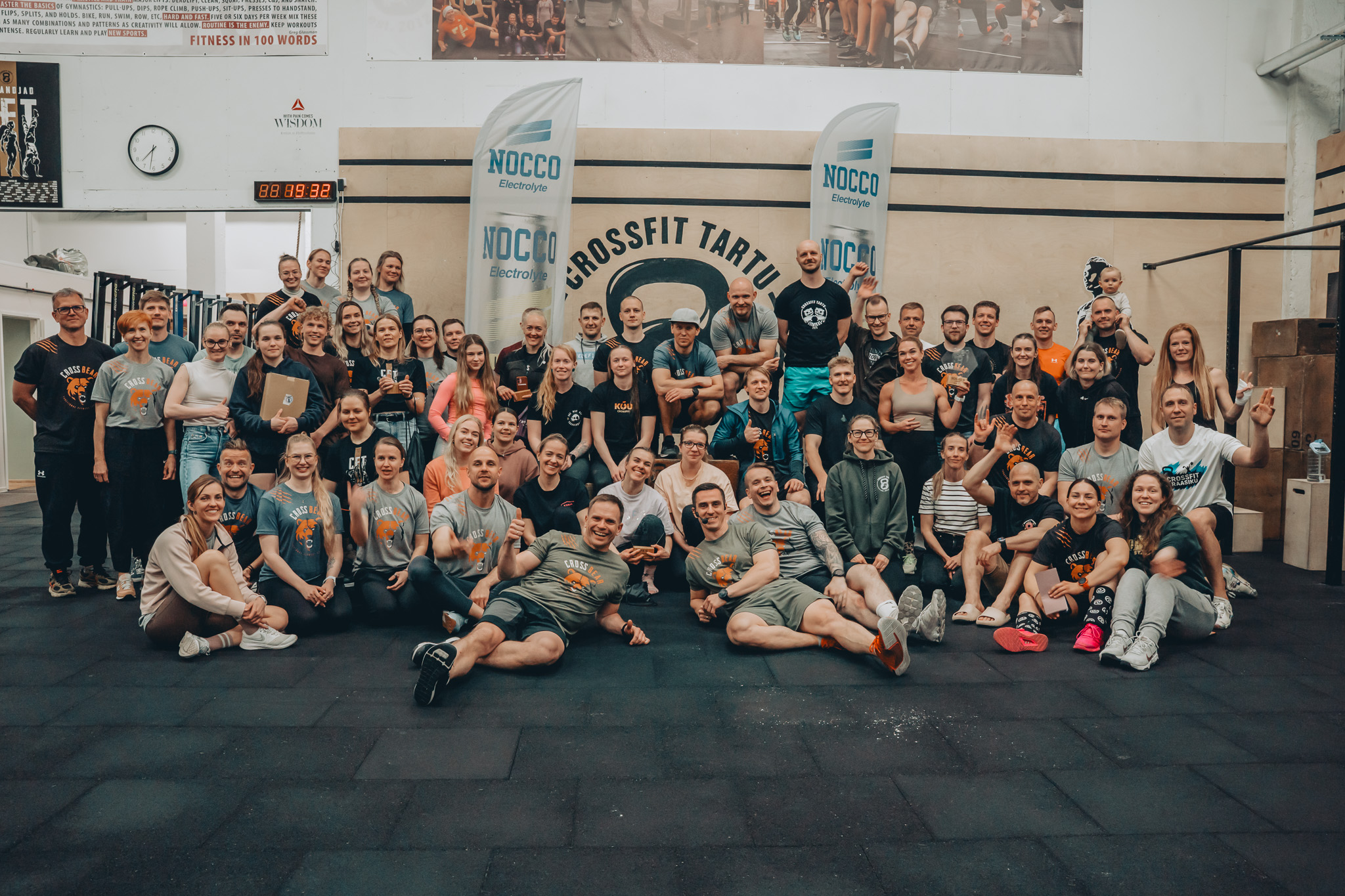CrossBear community group photo at CrossFit Tartu